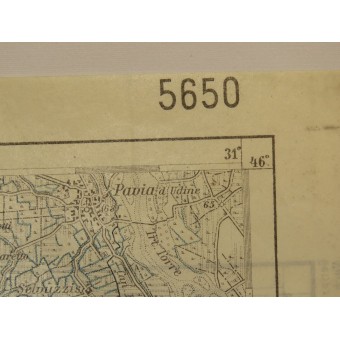 WW1 K.U.K AustroHingarische Kaart van Strassoldo-Afvalien. Espenlaub militaria